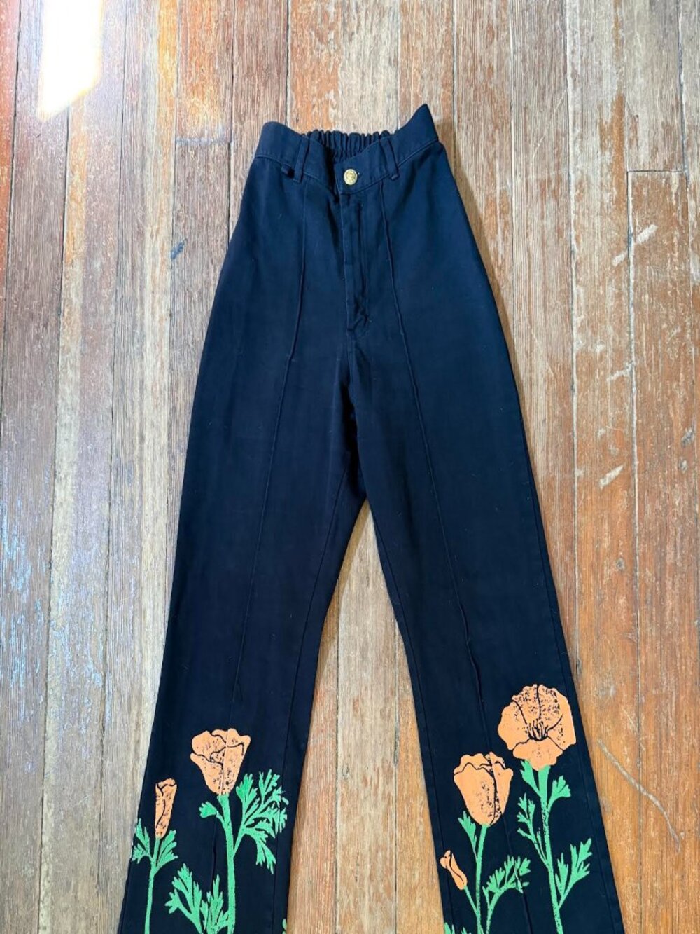 RARE Big Bud Press California Poppy Western Pants XXS